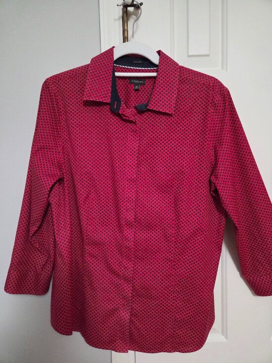 Talbots Tops - Talbots 3/4 sleeve button up shirt size 12